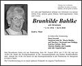 Brunhilde Bahlke