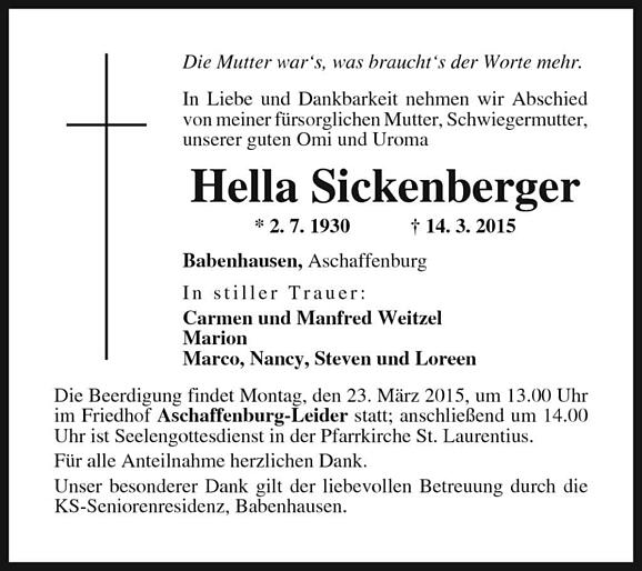 Hella Sickenberger