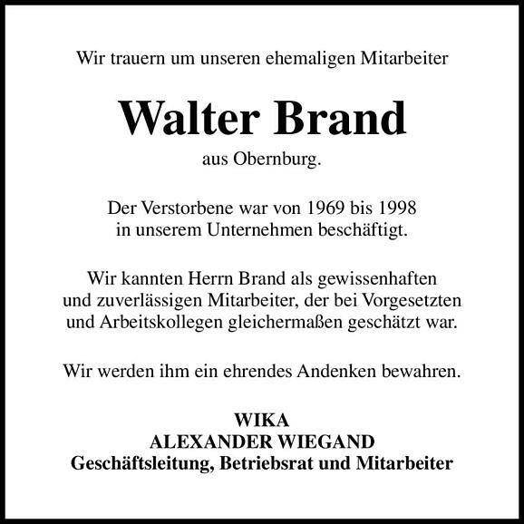 Walter Brand