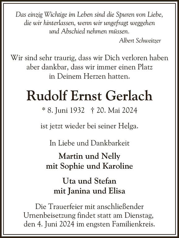 Rudolf Ernst  Gerlach