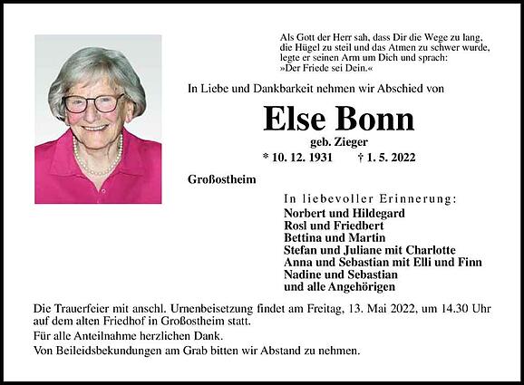 Else Bonn, geb. Zieger