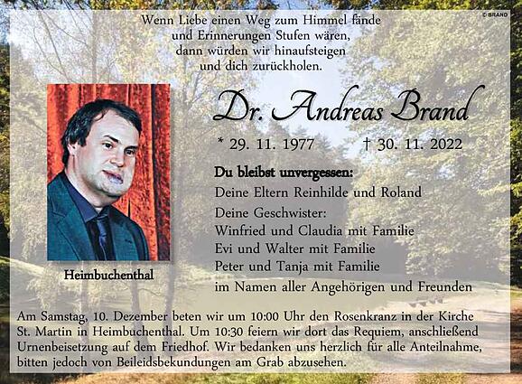 Dr. Andreas Brand