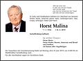 Horst Malina