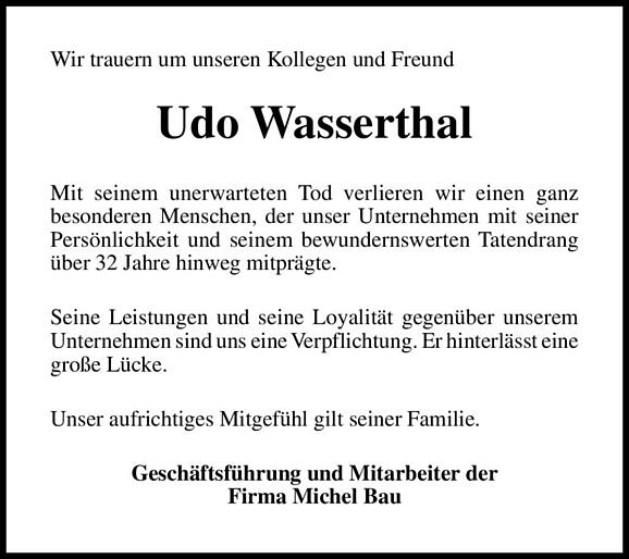 Udo Wasserthal