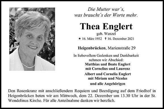 Thea Englert, geb. Wenzel