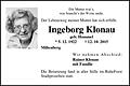 Ingeborg Klonau