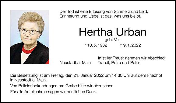 Hertha Urban, geb. Veit