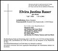 Elvira Justina Bauer