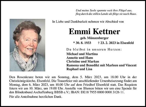 Emmi Kettner, geb. Münzenberger