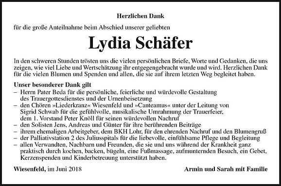 Lydia Schäfer, geb. Roth