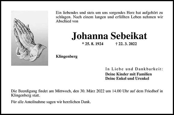 Johanna Sebeikat