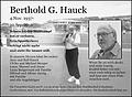 Berthold G. Hauck