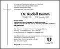 Dr. Rudolf Bumm