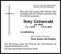Betty  Grünewald