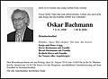 Oskar Bachmann