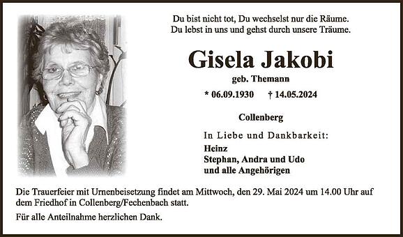 Gisela Jakobi, geb. Themann