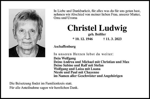 Christel Ludwig, geb. Beißler