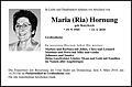 Maria (Ria) Hornung