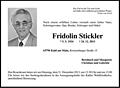 Fridolin Stickler