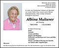 Albina Multerer