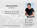 Rosmarie Wick
