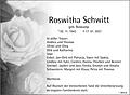 Roswitha Schwitt