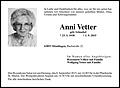 Anni Vetter