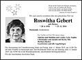 Roswitha Gebert