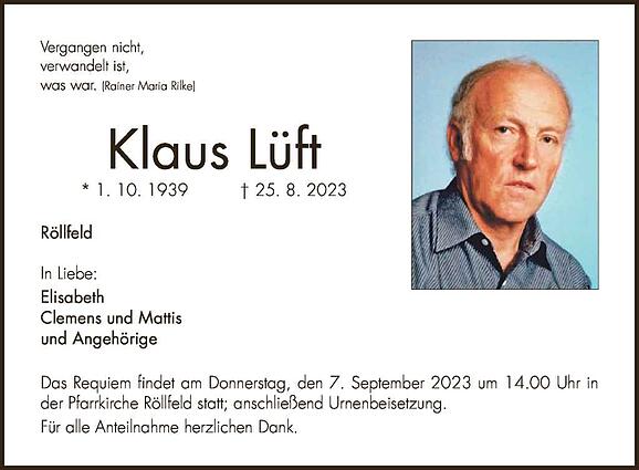 Klaus Lüft
