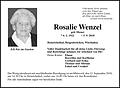 Rosalie Wenzel
