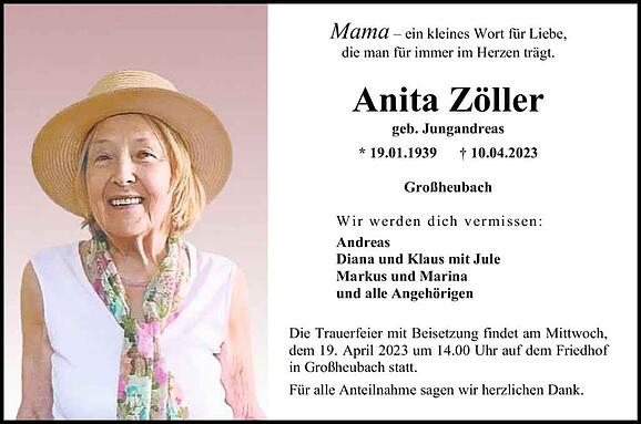 Anita Zöller, geb. Jungandreas