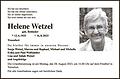 Helene Wetzel