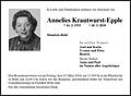 Annelies Krautwurst-Epple