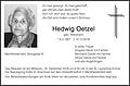 Hedwig Oetzel