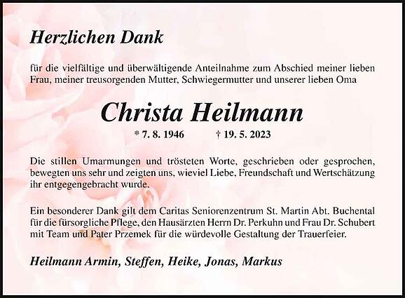 Christa Heilmann, geb. Pfeuffer
