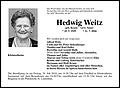 Hedwig Weitz
