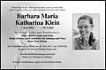 Barbara Maria Katharina Klein