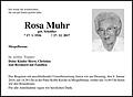 Rosa Muhr