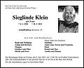 Sieglinde Klein