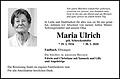 Maria Ulrich