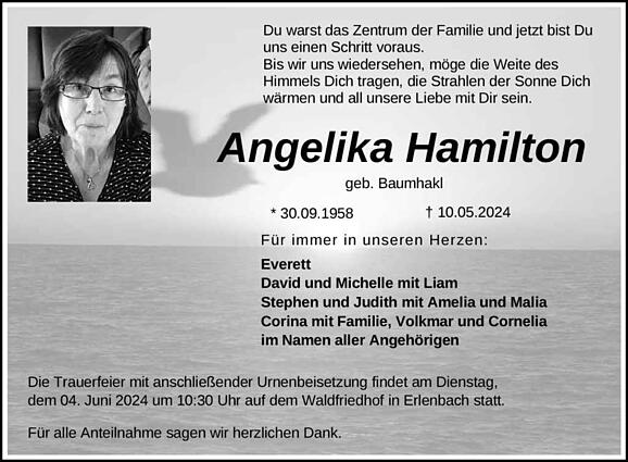 Angelika Hamilton, geb. Baumhakl
