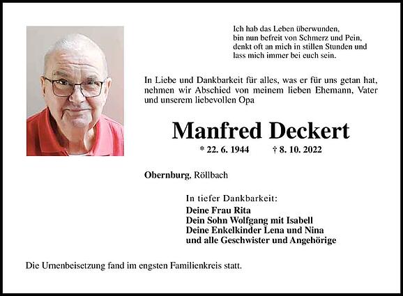 Manfred Deckert