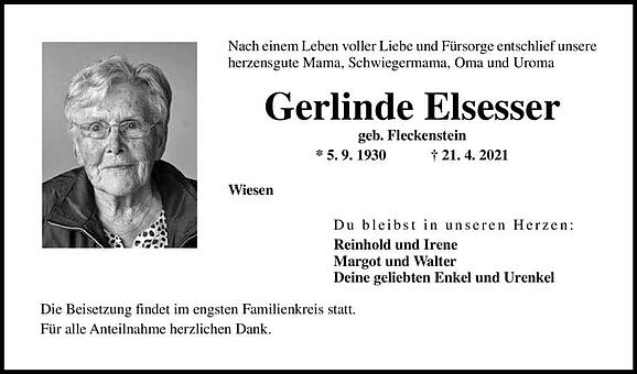 Gerlinde Elsesser, geb. Fleckenstein