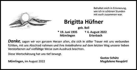 Brigitta Hüfner, geb. Ball