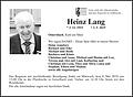 Heinz Lang