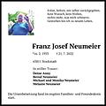 Franz Josef Neumeier
