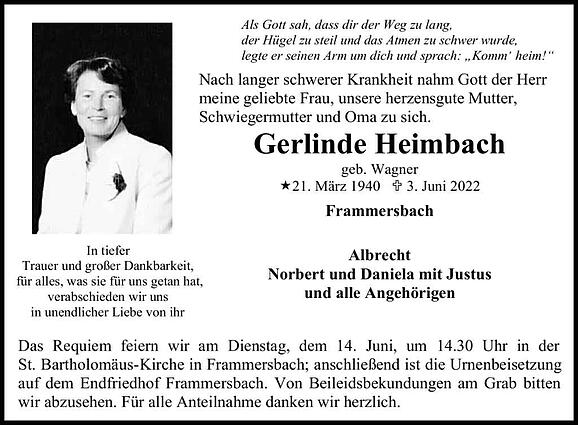 Gerlinde Heimbach, geb. Wagner
