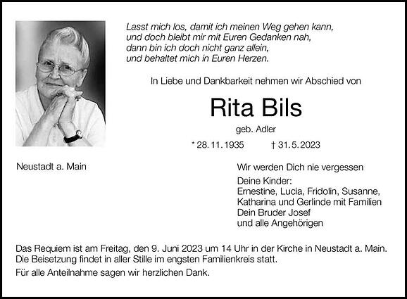 Rita Bils, geb. Adler