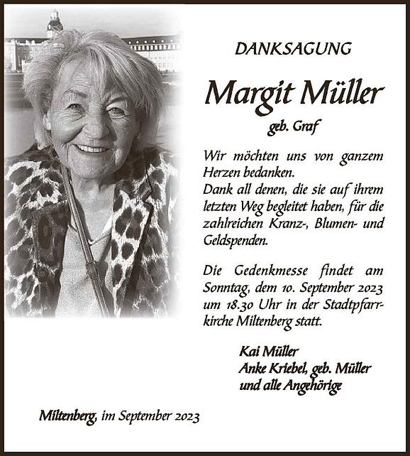 Margit Müller, geb. Graf