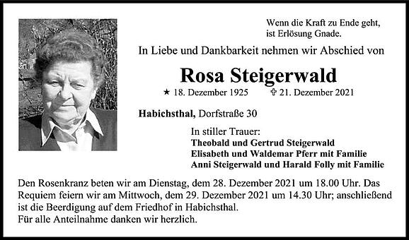 Rosa Steigerwald